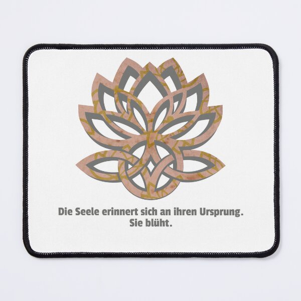 Item preview, Die Seele Erinnert Sich an Ihren Ursprung. Sie Erblüht | Lotus & Celtic Knot | Spirituelles Boho-Poster designed and sold by 	aluzia.design.