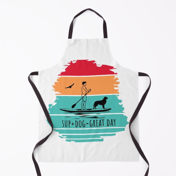 Item preview, SUP Dog Paddle Boarding - man and Dog on Paddleboard Sunset Design designed and sold by designkb.