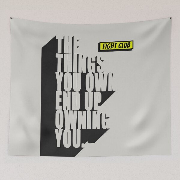 Item preview, Fight Club Film Quote Poster designed and sold by Enea Kelo.