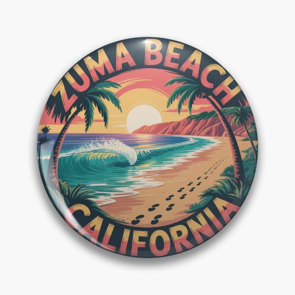 Item preview, Zuma Beach California Sunset – Vibrant Coastal Design for Surf Lovers, Travelers & Beach Decor designed and sold by CircinusStore.