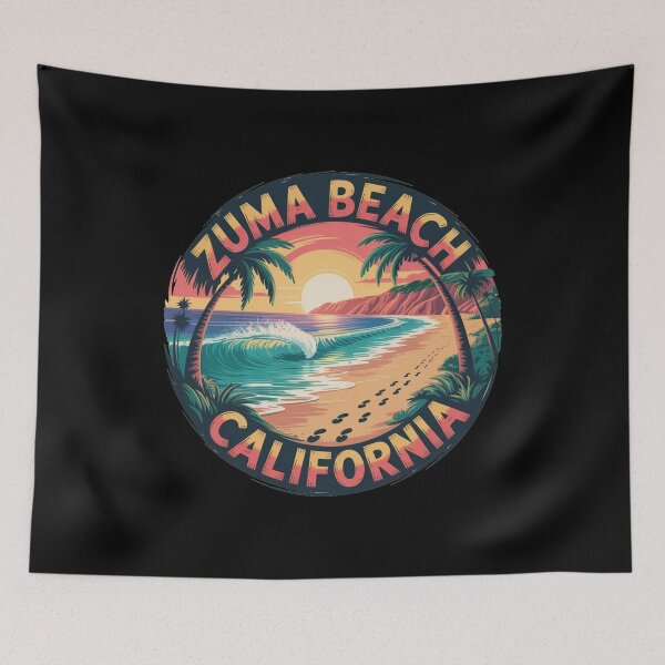 Item preview, Zuma Beach California Sunset – Vibrant Coastal Design for Surf Lovers, Travelers & Beach Decor designed and sold by CircinusStore.