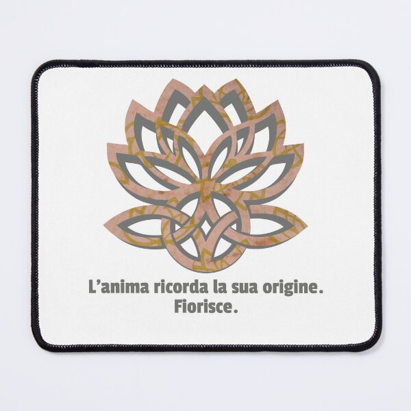 Item preview, L'Anima Ricorda la Sua Origine. Fiorisce | Lotus & Celtic Knot | Spirituale Boho Poster designed and sold by 	aluzia.design.