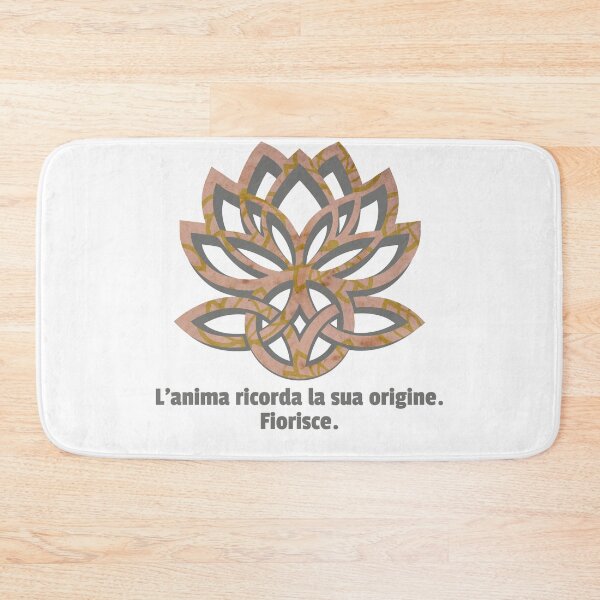 Item preview, L'Anima Ricorda la Sua Origine. Fiorisce | Lotus & Celtic Knot | Spirituale Boho Poster designed and sold by 	aluzia.design.