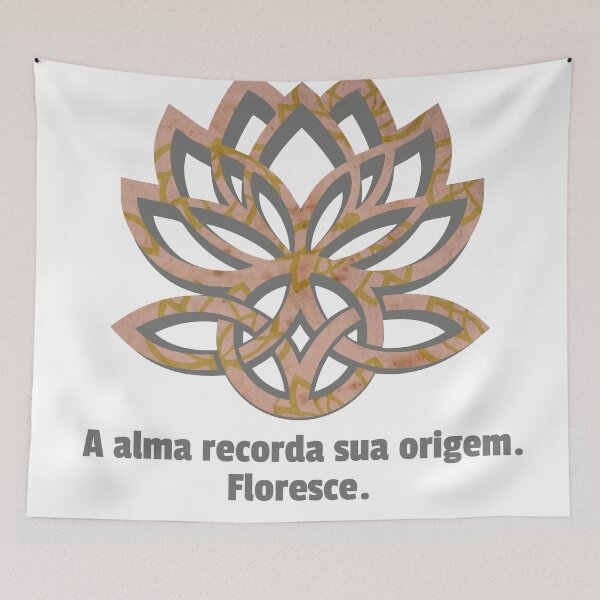 Item preview, A Alma Remembers Its Origin. Floresce | Lotus & Celtic Knot | Boho Spiritual Poster designed and sold by 	aluzia.design.