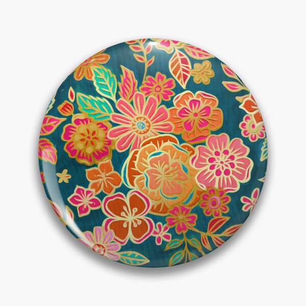 Item preview, Gilded Enamel Seventies Floral designed and sold by micklyn.