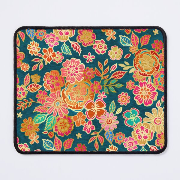 Item preview, Gilded Enamel Seventies Floral designed and sold by micklyn.
