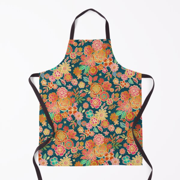 Item preview, Gilded Enamel Seventies Floral designed and sold by micklyn.