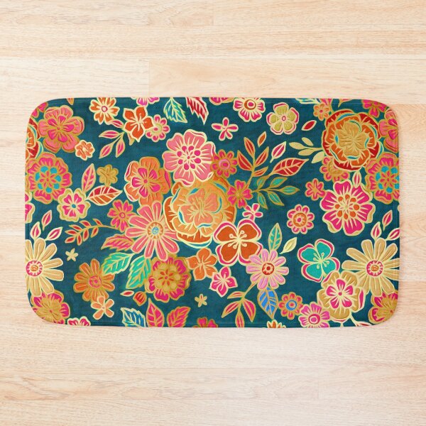 Item preview, Gilded Enamel Seventies Floral designed and sold by micklyn.