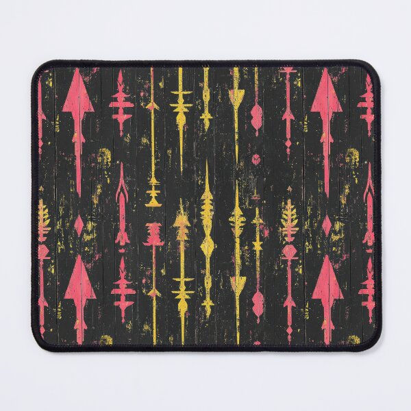 Item preview, Bold Red and Yellow on Distressed Black Wood designed and sold by Jonaree Art Design.