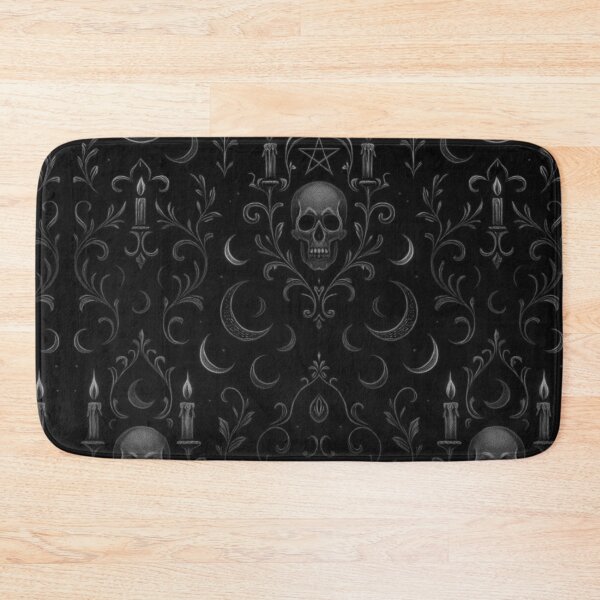 Item preview, Baroque Gothic Skulls - Black and white designed and sold by DarkDesiresAU.