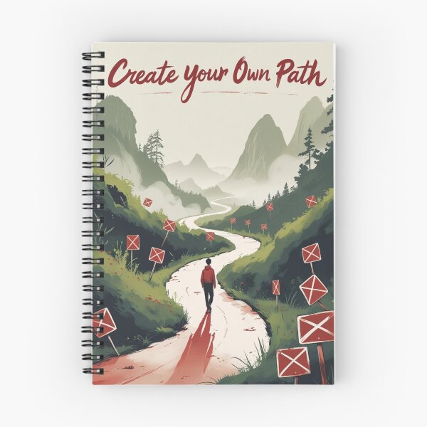 Item preview, Create Your Own Path – Inspirational Journey T-Shirt Design designed and sold by QSHOOLKA.