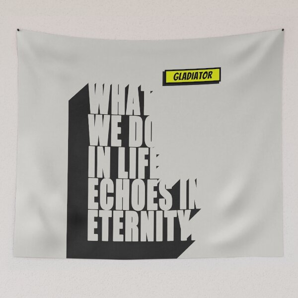 Item preview, Gladiator Film Quote Poster designed and sold by Enea Kelo.