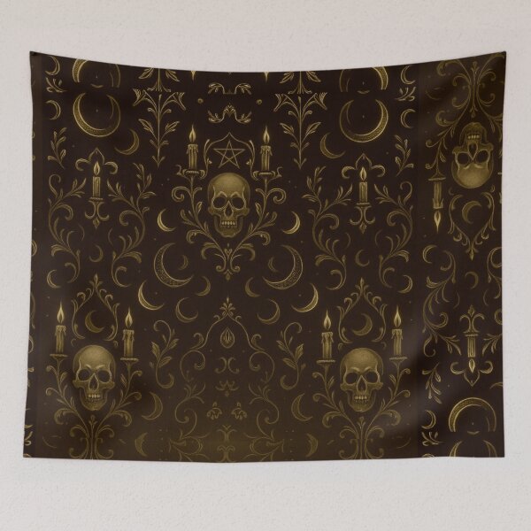 Item preview, Baroque Gothic Skulls - Vintage Brass designed and sold by DarkDesiresAU.