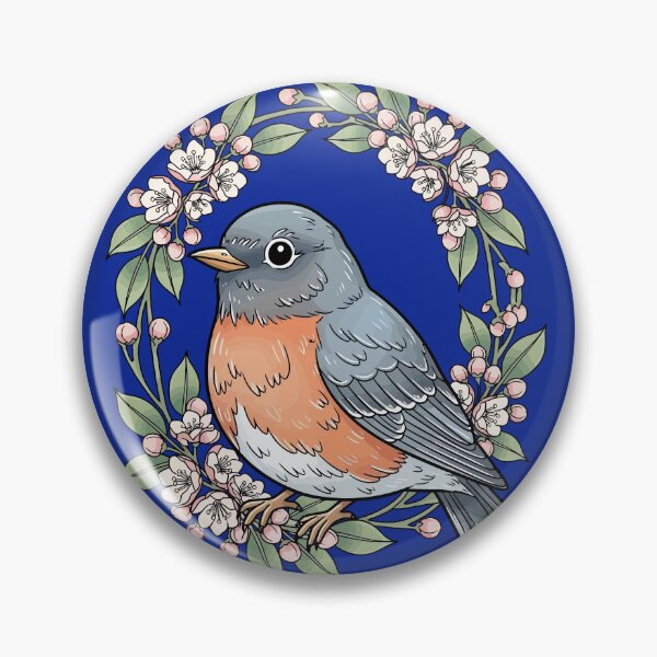 Item preview, Cute Connecticut Bird With Mountain Laurel designed and sold by taiche.