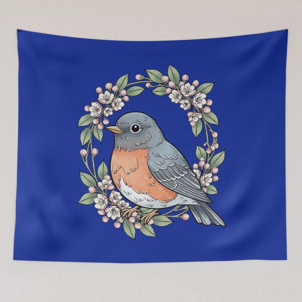 Item preview, Cute Connecticut Bird With Mountain Laurel designed and sold by taiche.