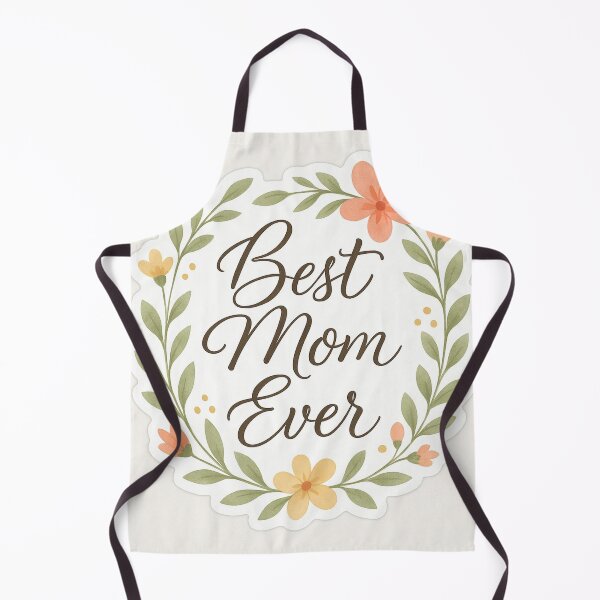 Item preview, Best Mom Ever – Floral Script Sticker for Mother’s Day designed and sold by ReallyArts90.