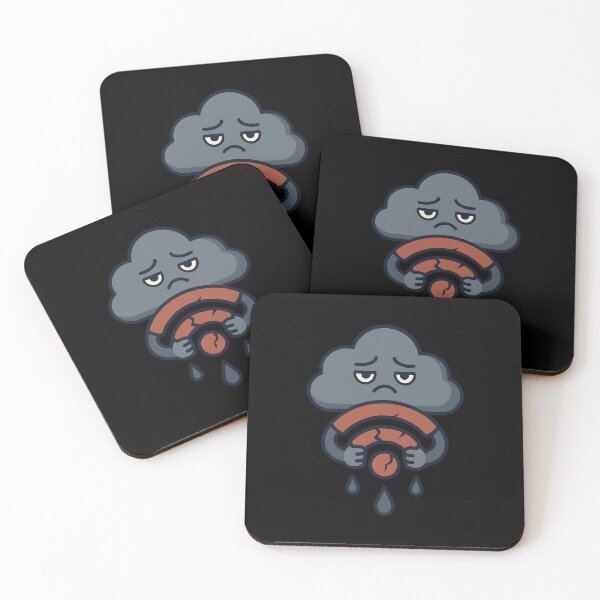 Item preview, Broken Wi-Fi Cloud - Digital Despair Art designed and sold by OnPointOutfits.