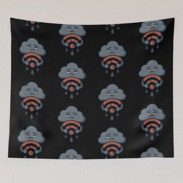 Item preview, Broken Wi-Fi Cloud - Digital Despair Art designed and sold by OnPointOutfits.