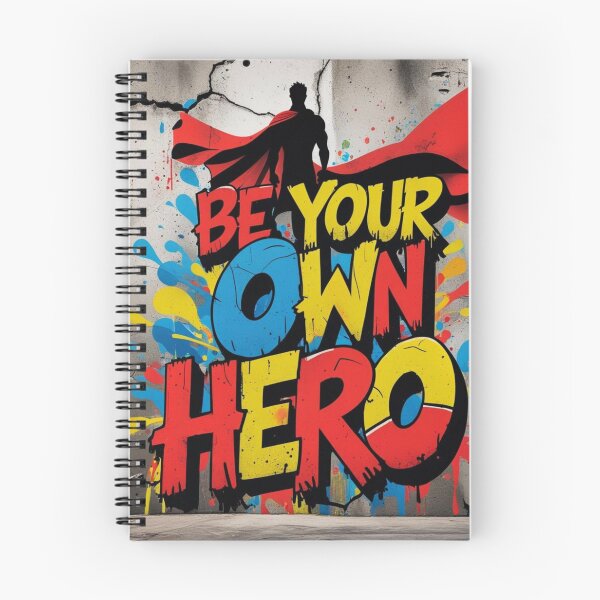 Item preview, Be Your Own Hero – Urban Graffiti Empowerment Design designed and sold by QSHOOLKA.