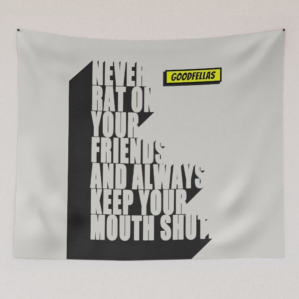 Item preview, Goodfellas Film Quote poster designed and sold by Enea Kelo.