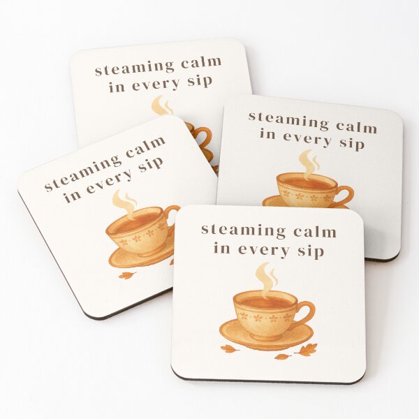 Item preview, Steamy Autumn Teacup – Warm Cozy Sip designed and sold by HelloPumpui.