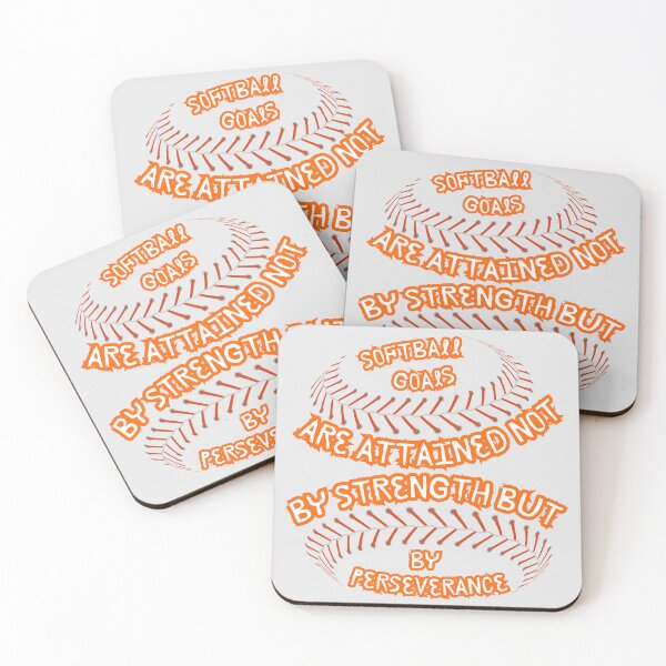 Item preview, Softball Quote Softball Goals Are Attained By Perseverance designed and sold by KateLeap.