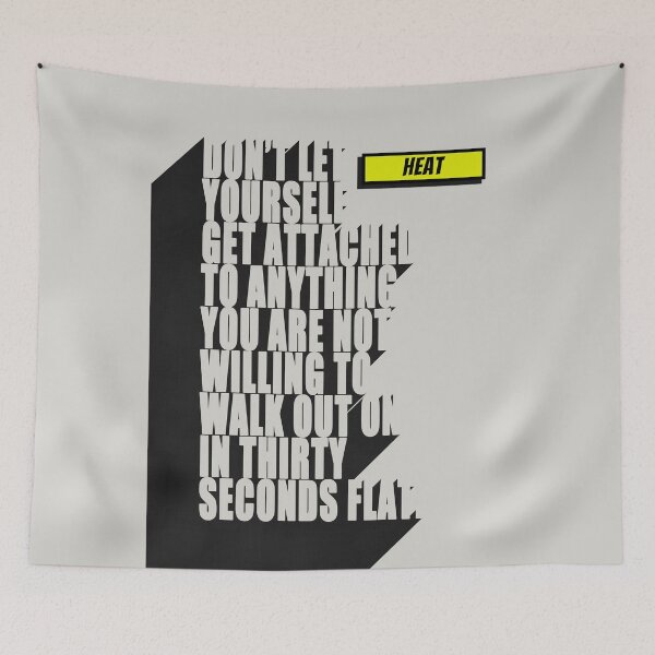 Item preview, Heat Film Quote poster designed and sold by Enea Kelo.