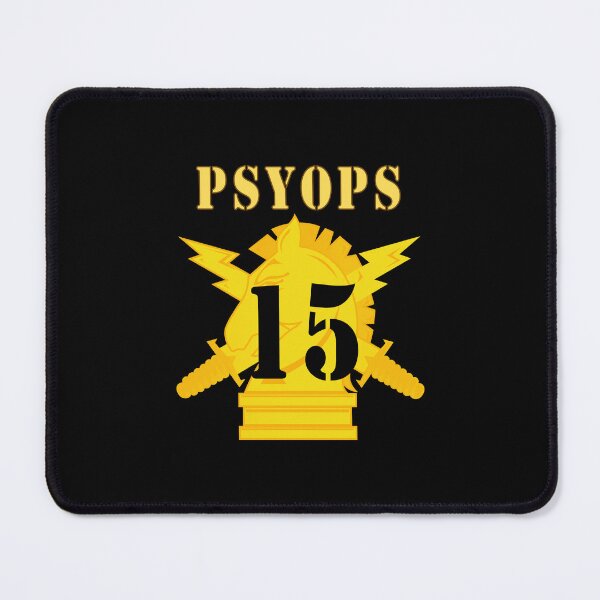Item preview, Army - PSYOPS w Branch Insignia - 15th Battalion Numeral - Line X 300 designed and sold by Military Insignia Products.