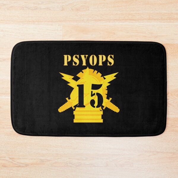 Item preview, Army - PSYOPS w Branch Insignia - 15th Battalion Numeral - Line X 300 designed and sold by Military Insignia Products.