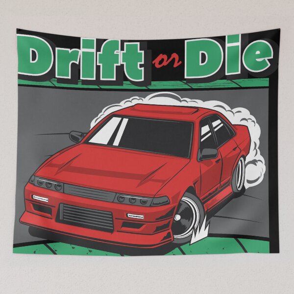 Item preview, drift or die 90s car illustration designed and sold by bakti.
