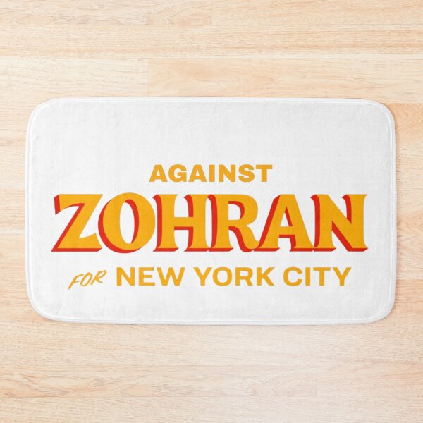Item preview, yellow against zohran for new york city mayor - anti zohran mamdani - red and blue designed and sold by jessicaleah15.