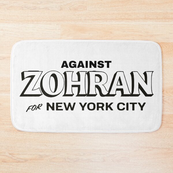 Item preview, Black and white against zohran for new york city mayor - anti zohran mamdani - red and blue designed and sold by jessicaleah15.