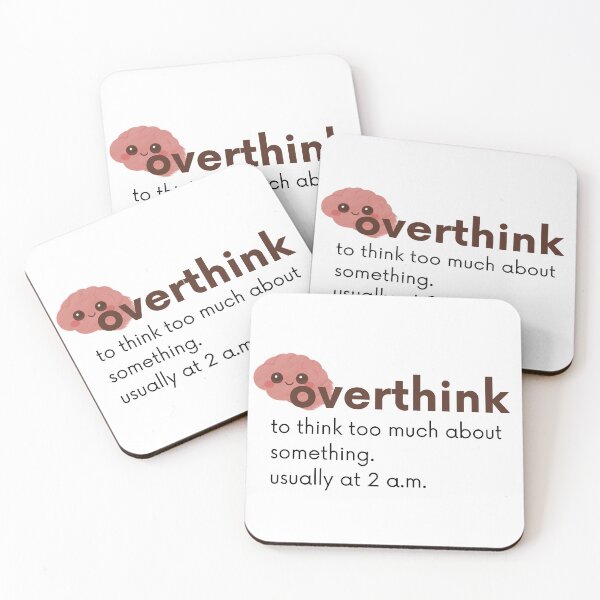 Item preview, Overthink Definition – Cute Brain Edition designed and sold by BRT.