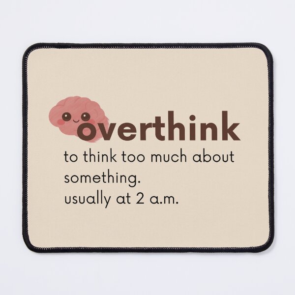 Item preview, Overthink Definition – Cute Brain Edition designed and sold by BRT.