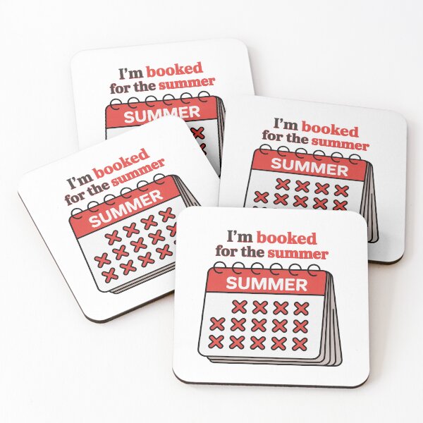 Item preview, I'm Booked For The Summer Calendar Fully Booked designed and sold by PietrzakDesign.