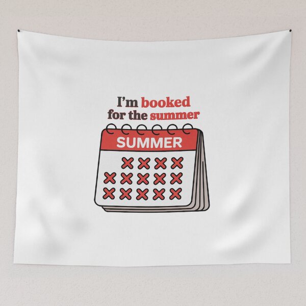 Item preview, I'm Booked For The Summer Calendar Fully Booked designed and sold by PietrzakDesign.