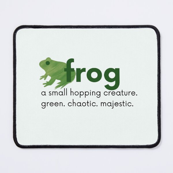 Item preview, Frog – Green. Chaotic. Majestic. designed and sold by BRT.