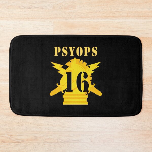 Item preview, Army - PSYOPS w Branch Insignia - 16th Battalion Numeral - Line X 300 designed and sold by Military Insignia Products.