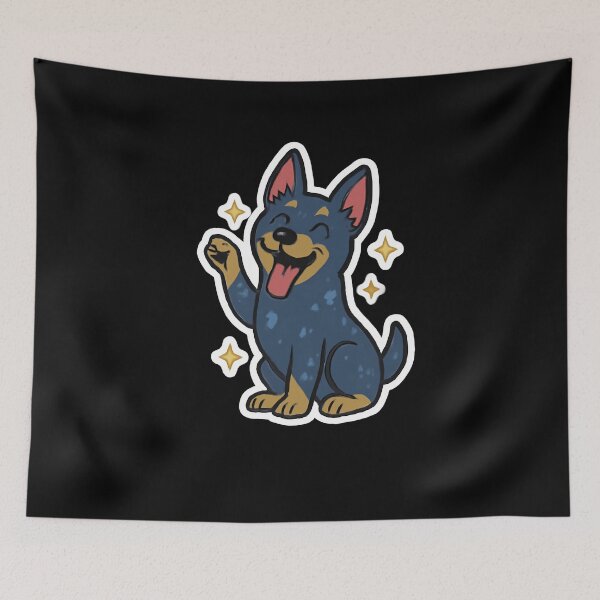 Item preview, Cattle Dog Cute Australian Blue Heeler designed and sold by Lunari Prints.
