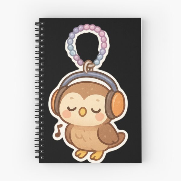 Item preview, Cute owl Kawaii keychain designed and sold by DamioPolArt.