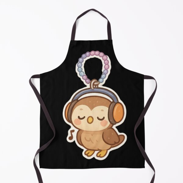 Item preview, Cute owl Kawaii keychain designed and sold by DamioPolArt.