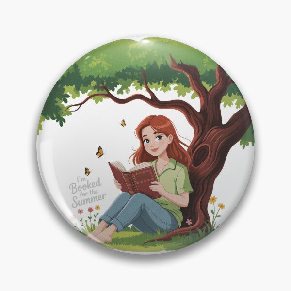 Item preview, I'm Booked For The Summer Peaceful Summer Reading Under a Tree designed and sold by PietrzakDesign.