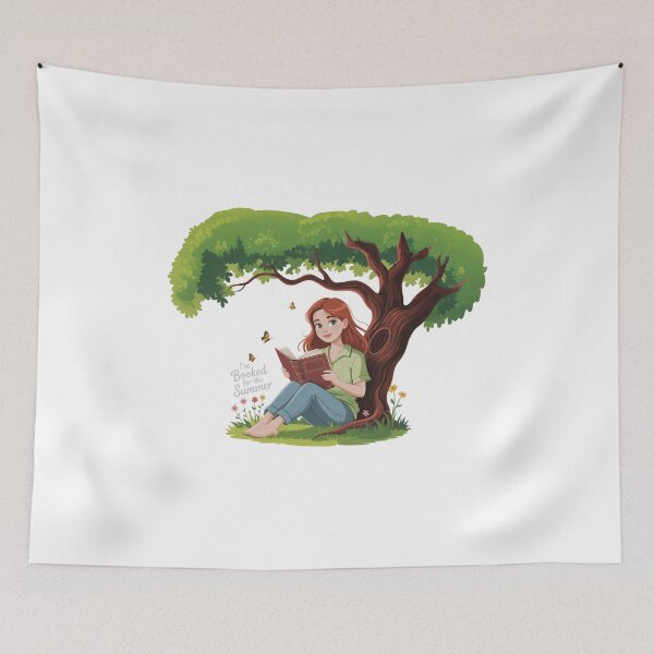 Item preview, I'm Booked For The Summer Peaceful Summer Reading Under a Tree designed and sold by PietrzakDesign.