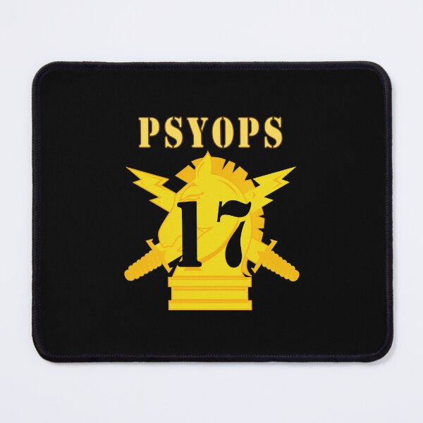 Item preview, Army - PSYOPS w Branch Insignia - 17th Battalion Numeral - Line X 300 designed and sold by Military Insignia Products.