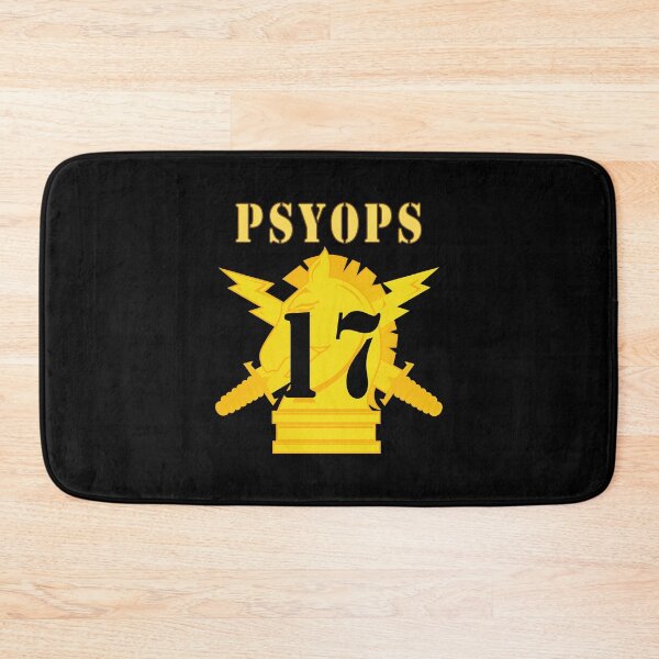 Item preview, Army - PSYOPS w Branch Insignia - 17th Battalion Numeral - Line X 300 designed and sold by Military Insignia Products.