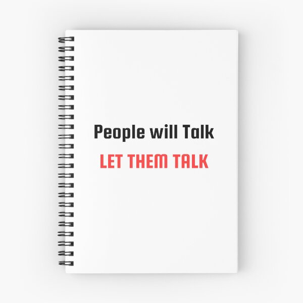 Item preview, People Will Talk Let Them Talk Typography designed and sold by Brensa.