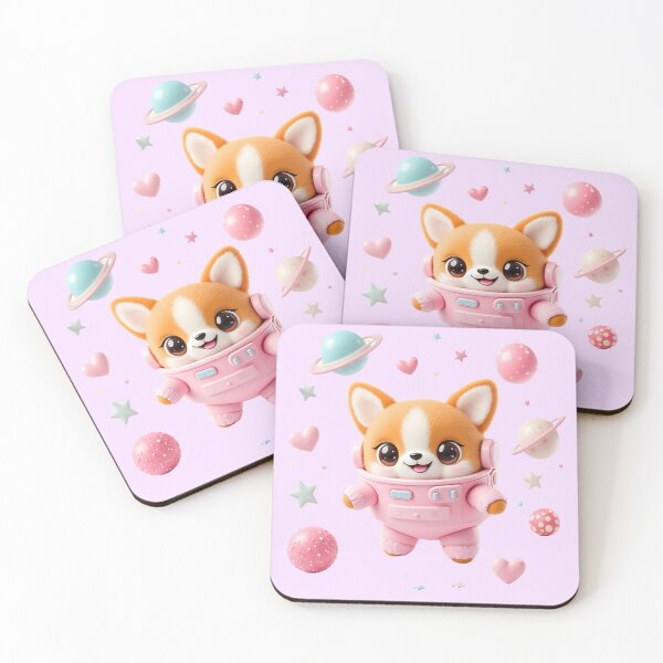 Item preview, Kawaii Pastel Astronaut Puppy  designed and sold by Itsheartshop.