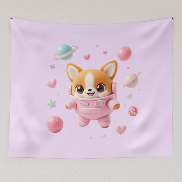 Item preview, Kawaii Pastel Astronaut Puppy  designed and sold by Itsheartshop.