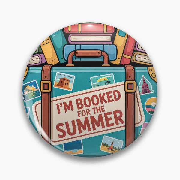 Item preview,  I'm Booked For The Summer Travel Suitcase Full of Books designed and sold by PietrzakDesign.