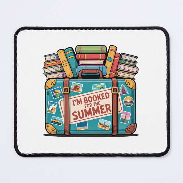 Item preview, I'm Booked For The Summer Travel Suitcase Full of Books designed and sold by PietrzakDesign.